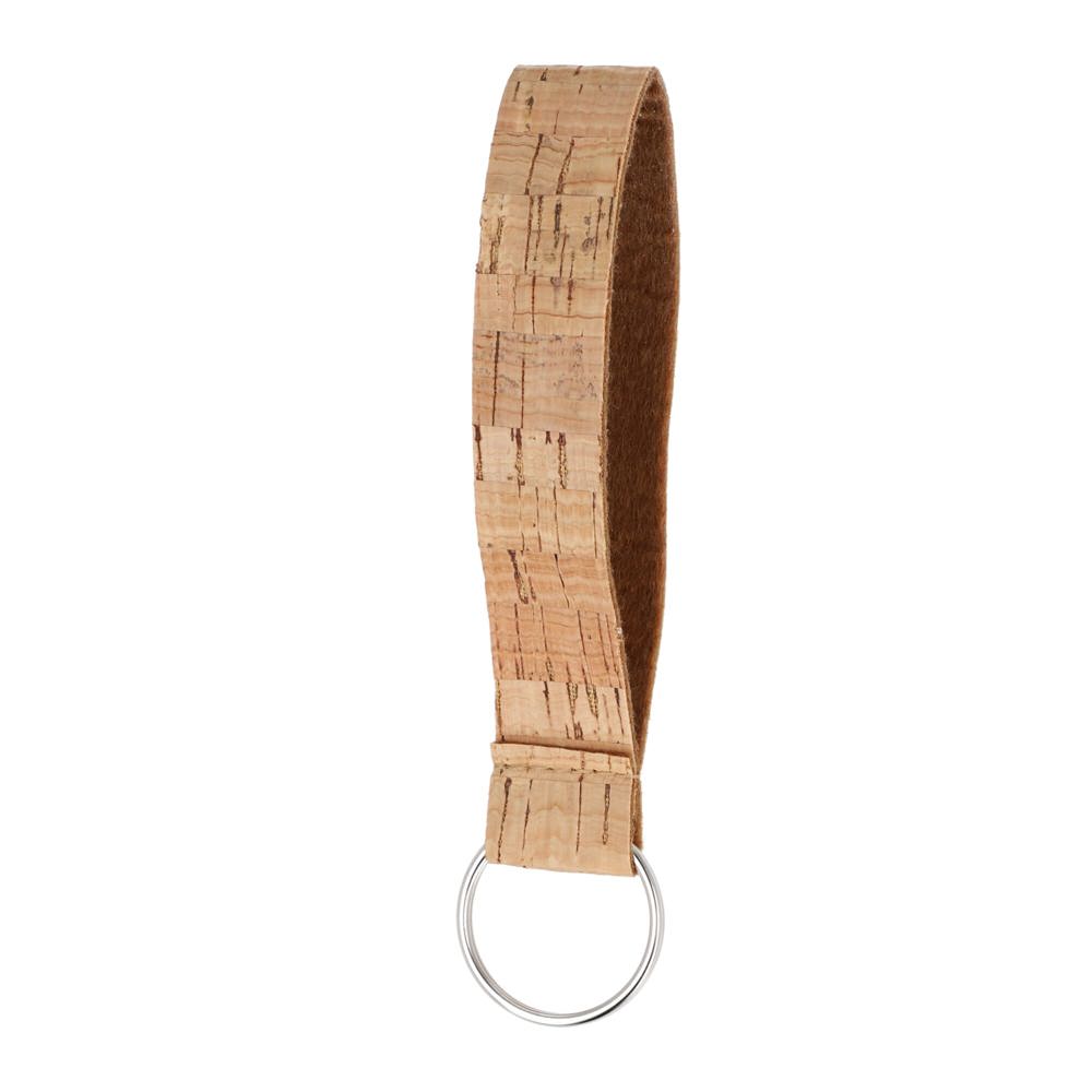 Kurken polsband met sleutelhanger