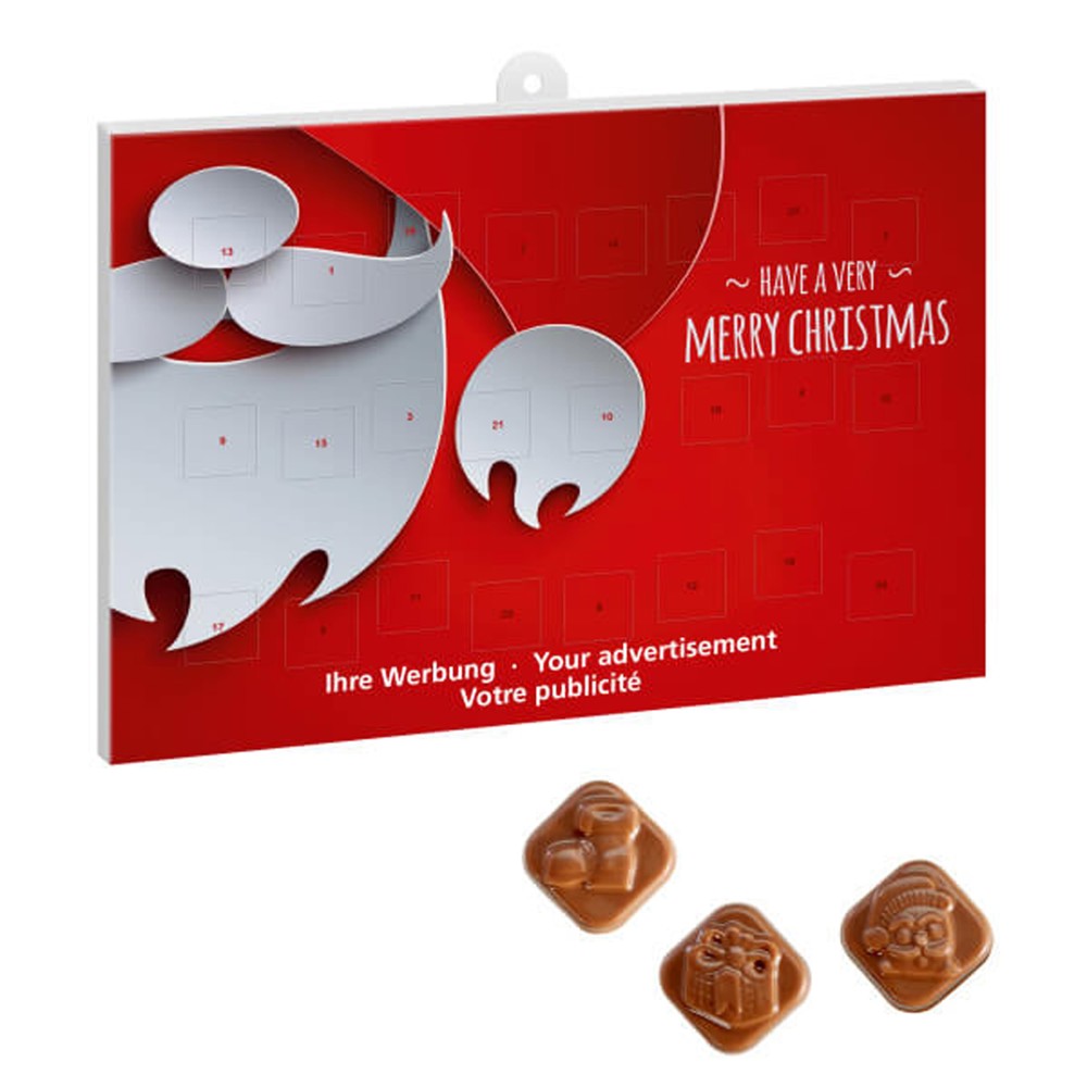 Adventskalender A4 met standaard motief