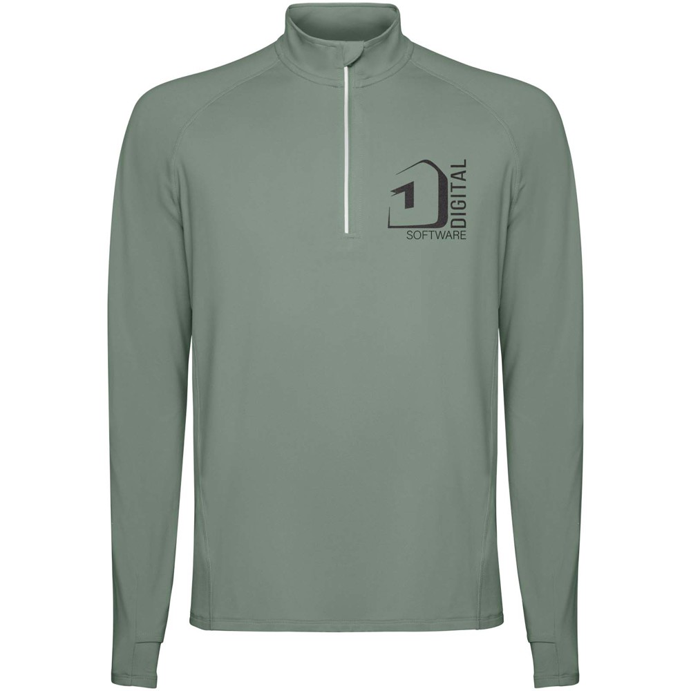 Estambul 200 g/m² herensweater met lange mouwen en halve rits