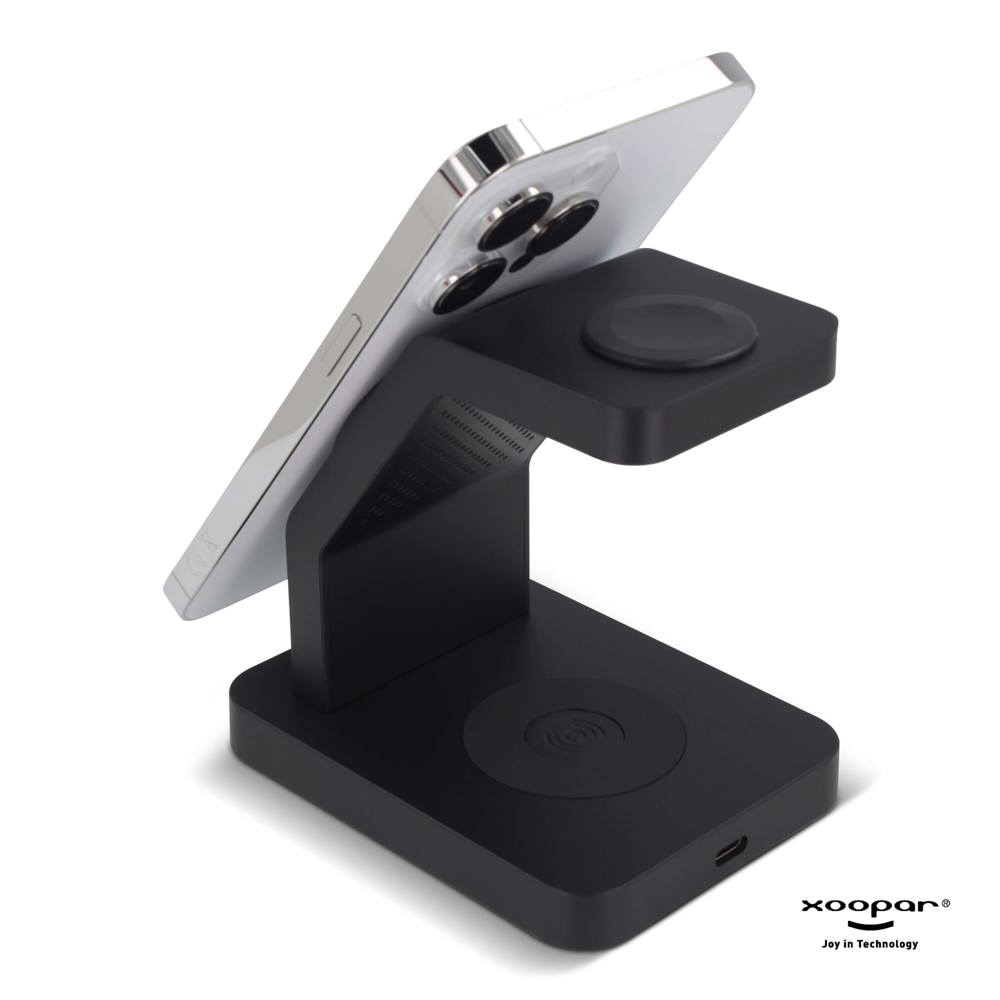 2708 | Xoopar Icon 3 in 1 Magnetic Wireless charger