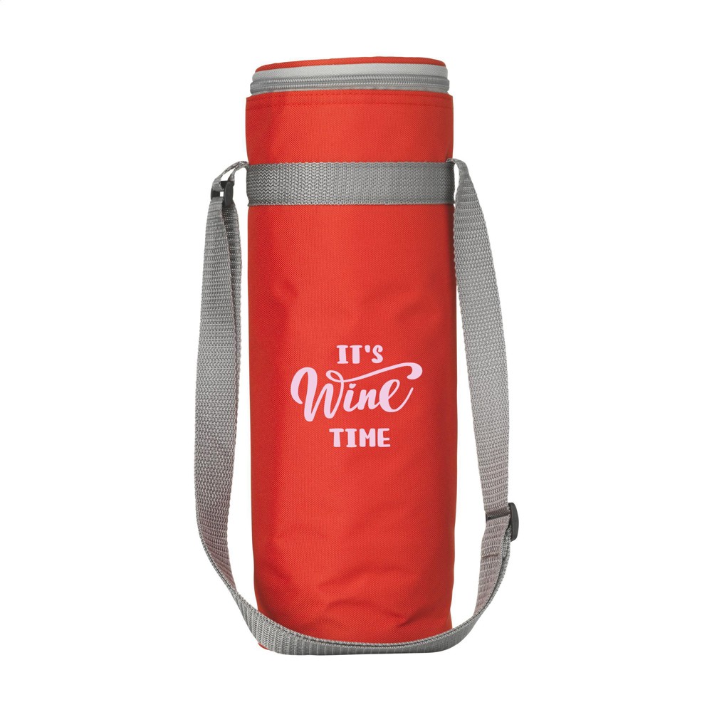 BottleCooler GRS RPET koeltas - rood (± PMS 1787C)