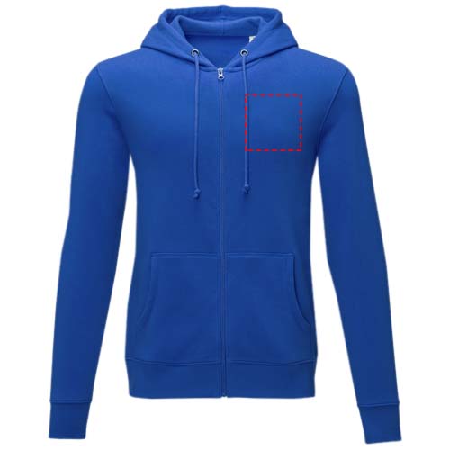 Charon 240 g/m² heren hoodie met ritssluiting