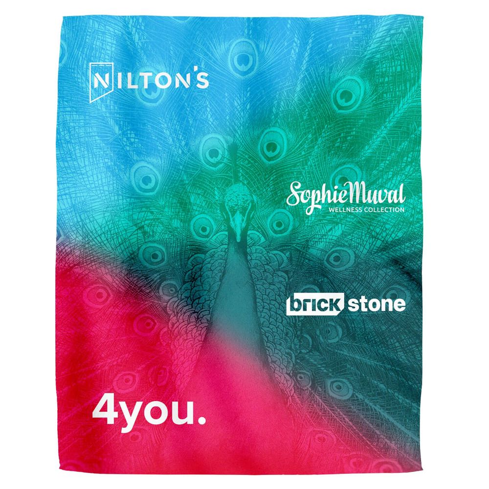 Nilton's Sherpa sublimatie fleeceplaid 150x120 cm, 300 gr/m²