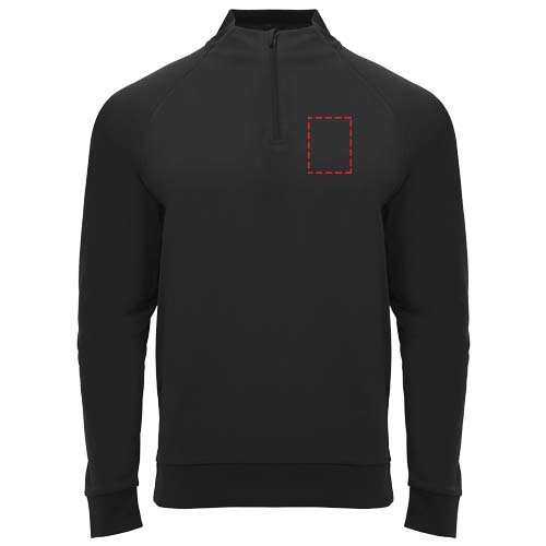 Epiro 200 g/m² unisex sweatshirt met lange mouwen en kwartrits