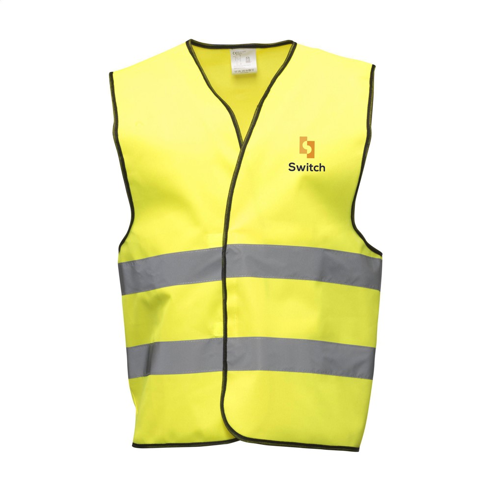Safety Reflex Vest veiligheidsvest - fluo geel (± PMS 387C)
