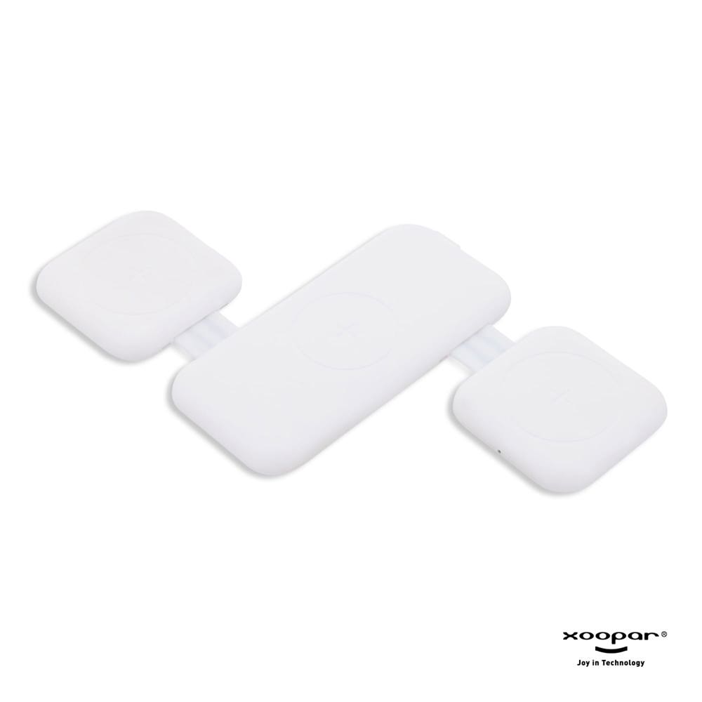 3188 | Xoopar Trafold 3 Wireless charger 15W - Wit