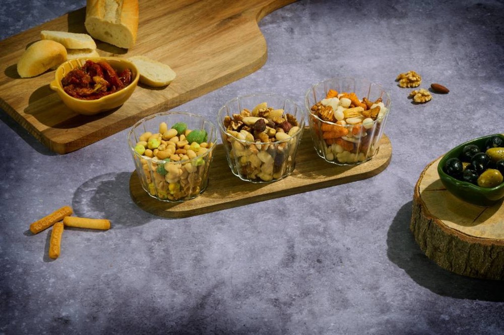 ALPINA Snack Serving Tray 31x10.5x6cm- Bruin