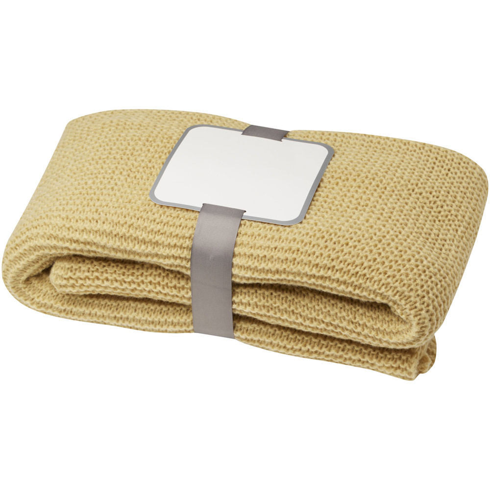 Suzy 150 x 120 cm deken van gebreid GRS-polyester - Beige