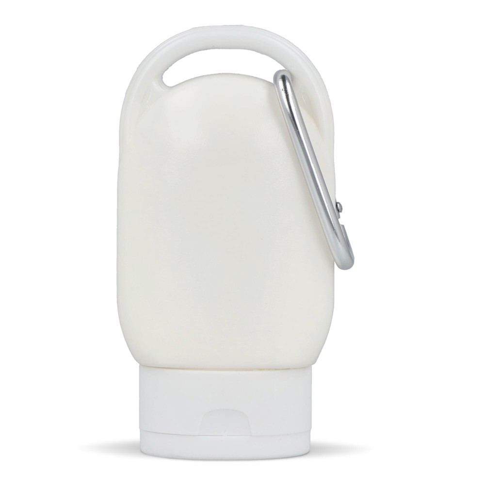 Zonnebrandlotion met Karabijnhaak SPF30 Gerecycled Materiaal 30ml - Wit