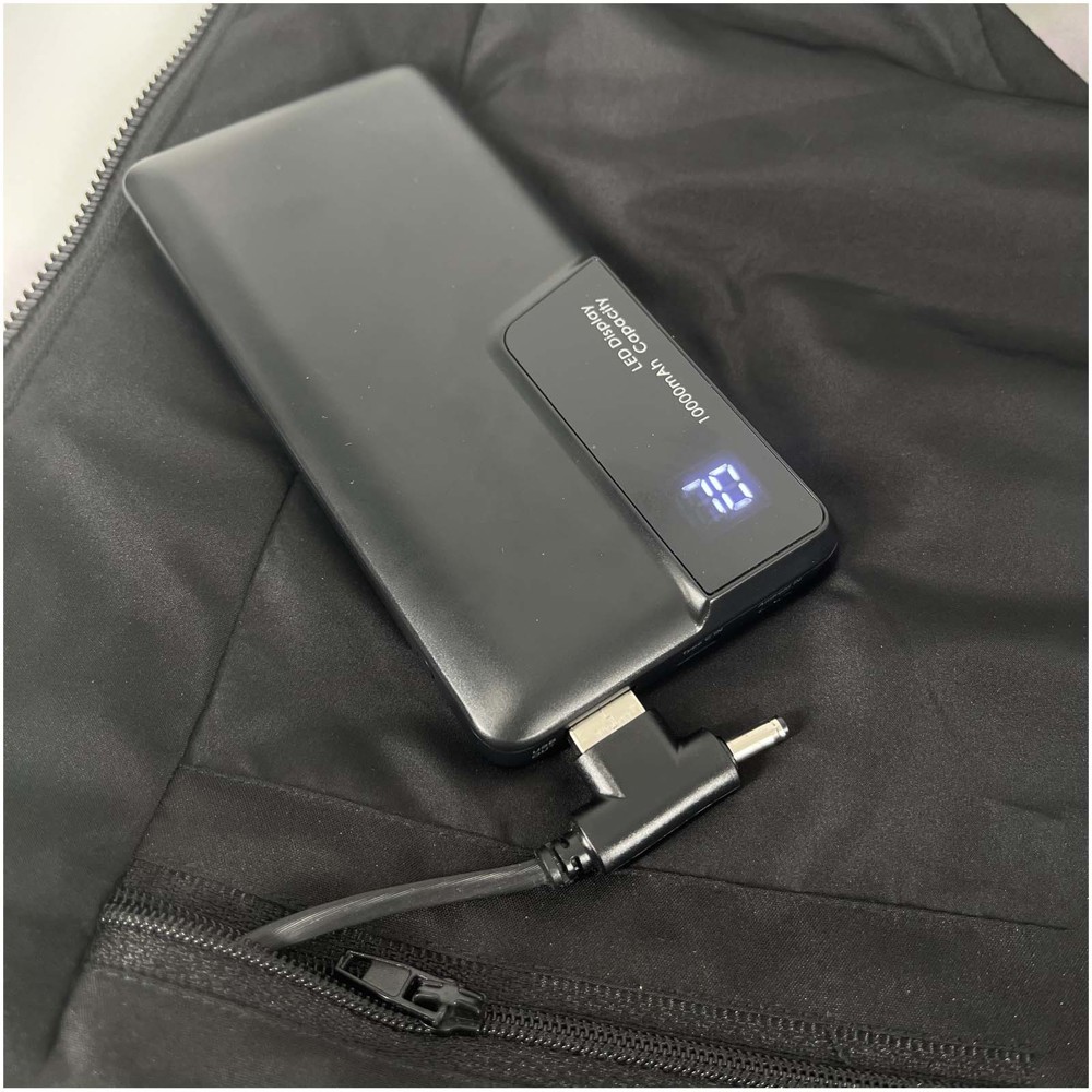 SCX.design G01 verwarmde bodywarmer met powerbank