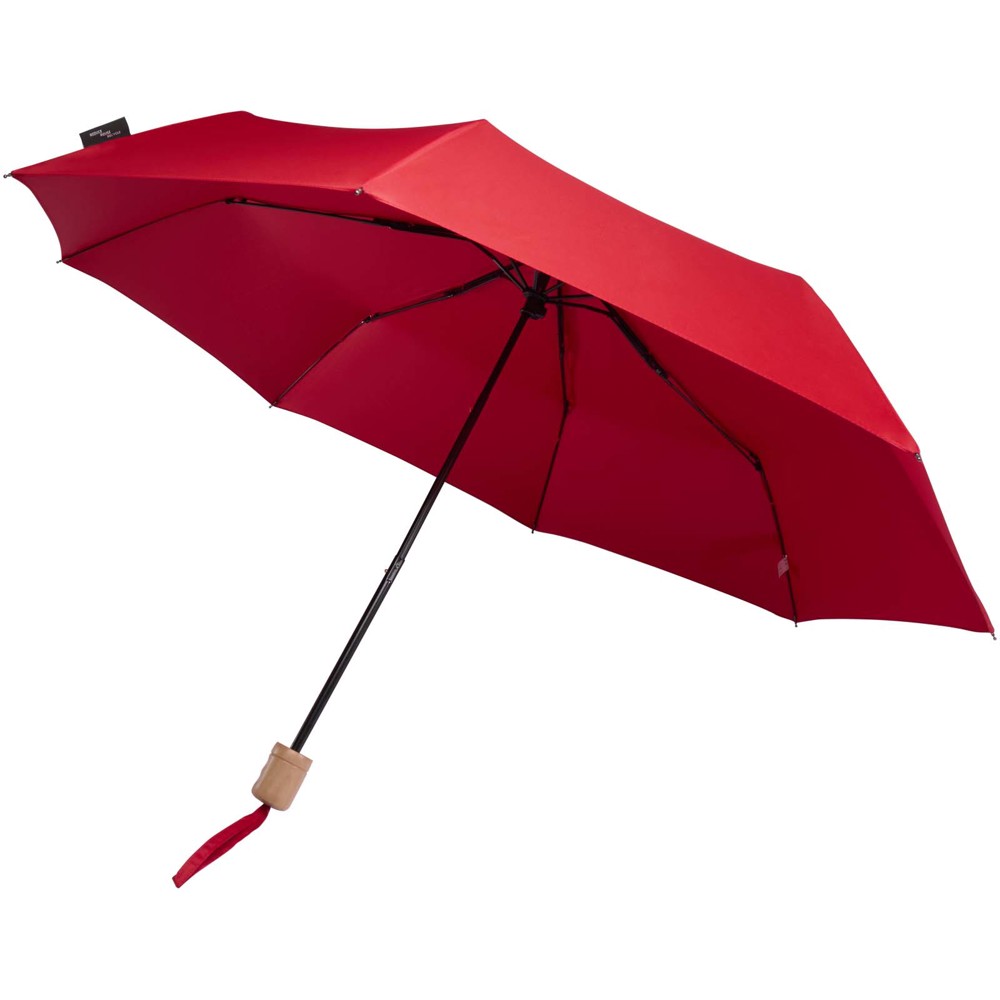 Dane 21 inch RPET opvouwbare paraplu - Rood