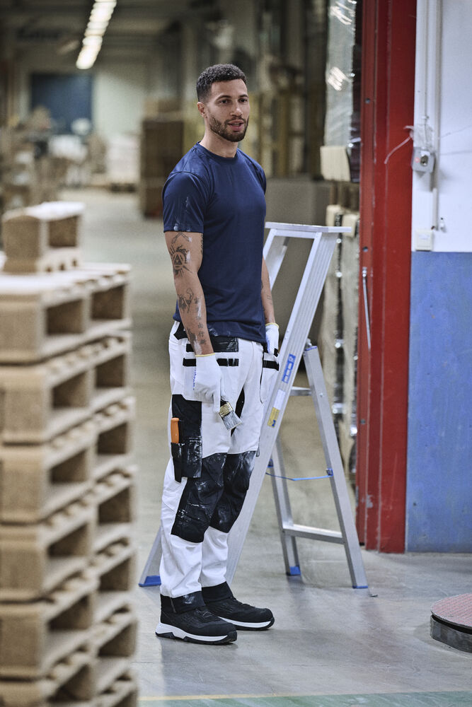 Jobman - 2129 Painters' Trousers HP Wit/Zwart C60