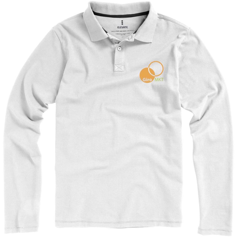Calgary 180 g/m² herenpolo met lange mouwen