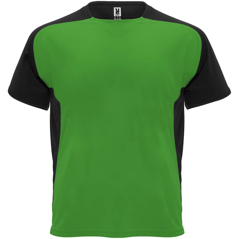 Bugatti unisex sportshirt met korte mouwen - Varen groen, Zwart