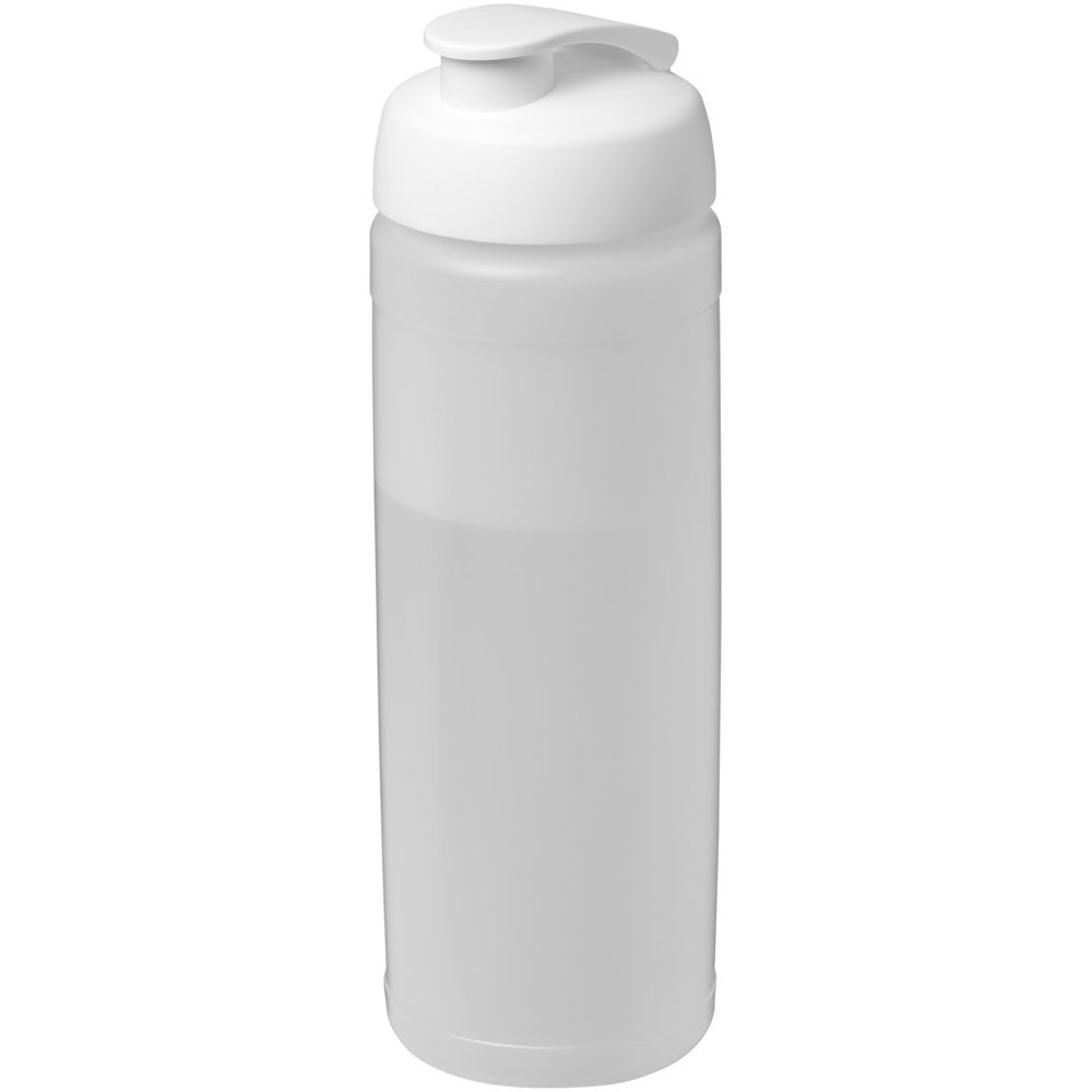 Baseline® Plus 750 ml sportfles met flipcapdeksel - Transparent, Wit