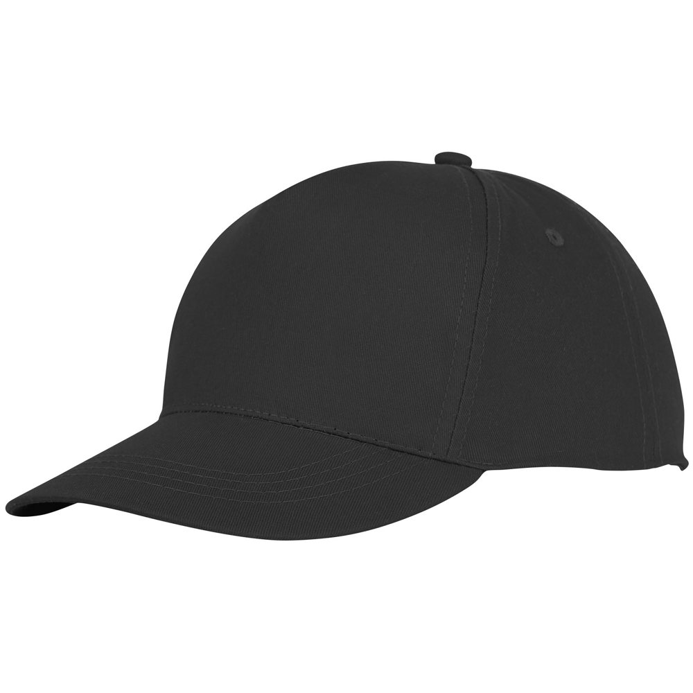 Hades 175 g/m² 5 panel cap - Zwart