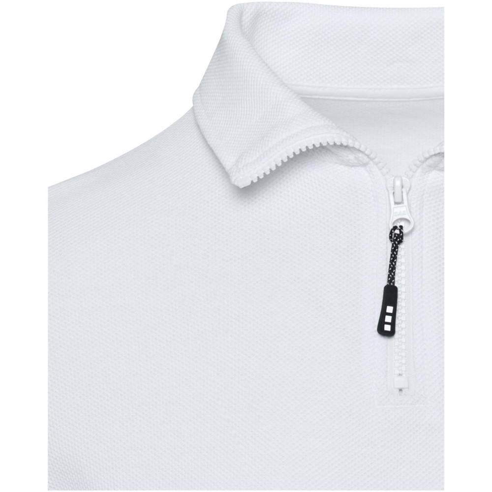 Apollo 245 g/m² uniseks half-zip poloshirt met lange mouwen