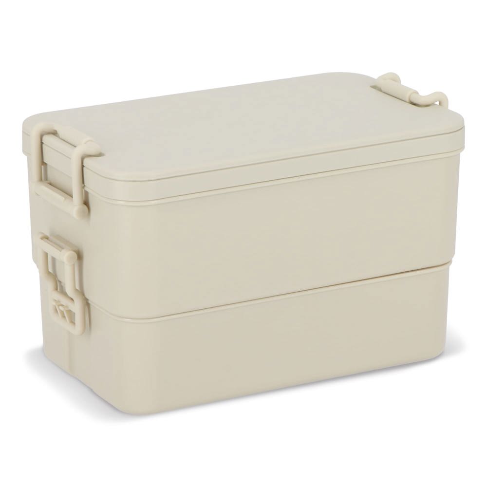 Dubbellaagse Lunchbox met Bestek