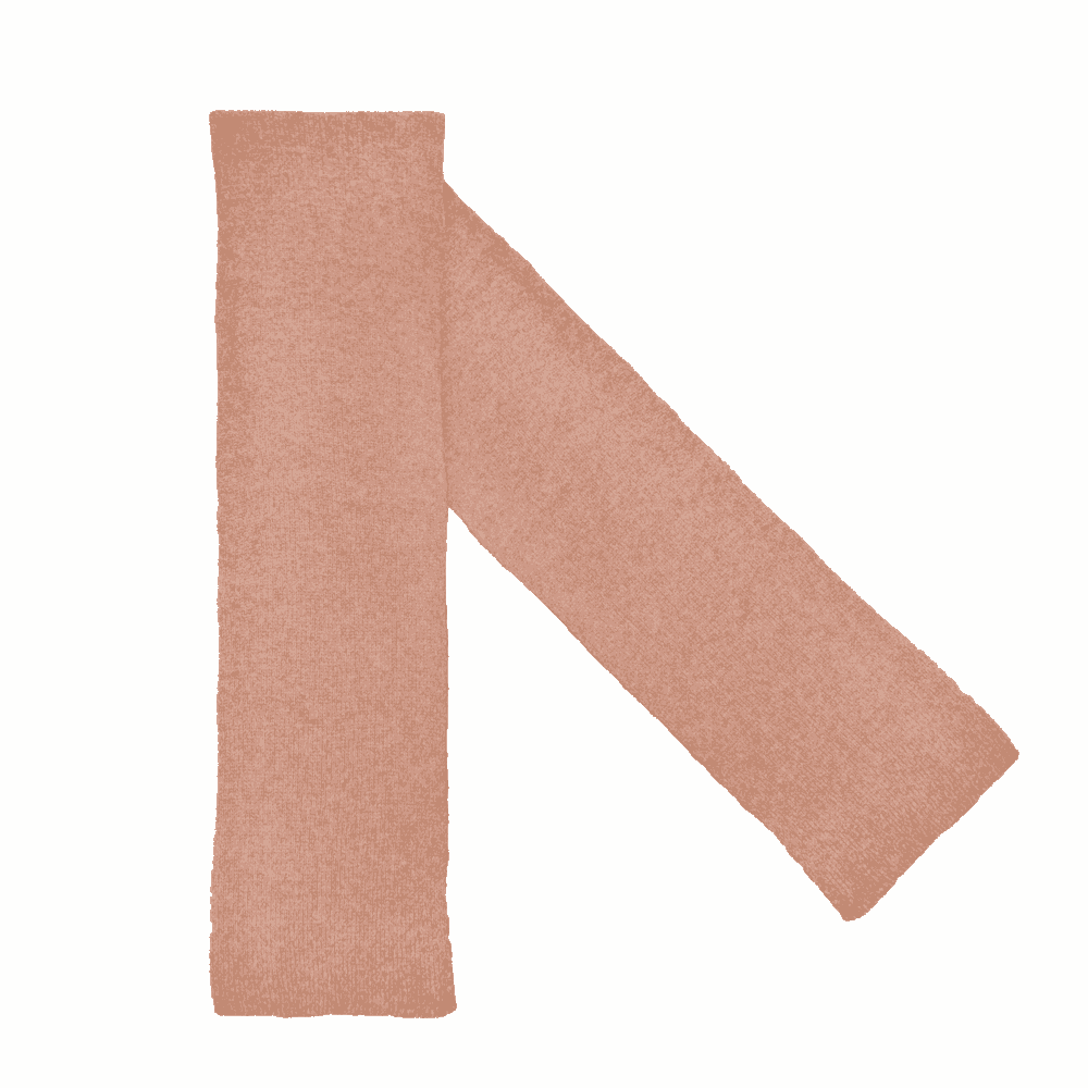 Nilton's Gebreide sjaal exclusief - Dusty Pink (PMS 6029c) / Dusty Pink