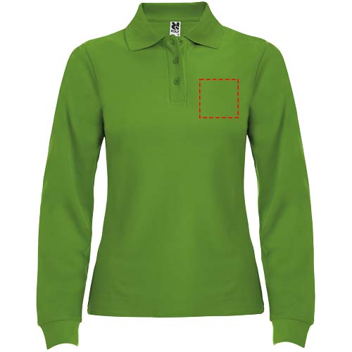 Estrella 220 g/m² damespolo met lange mouwen