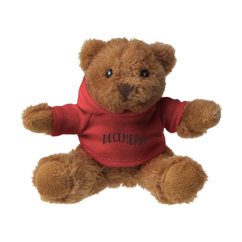 HoodedBear knuffelbeer - rood (± PMS 200C)