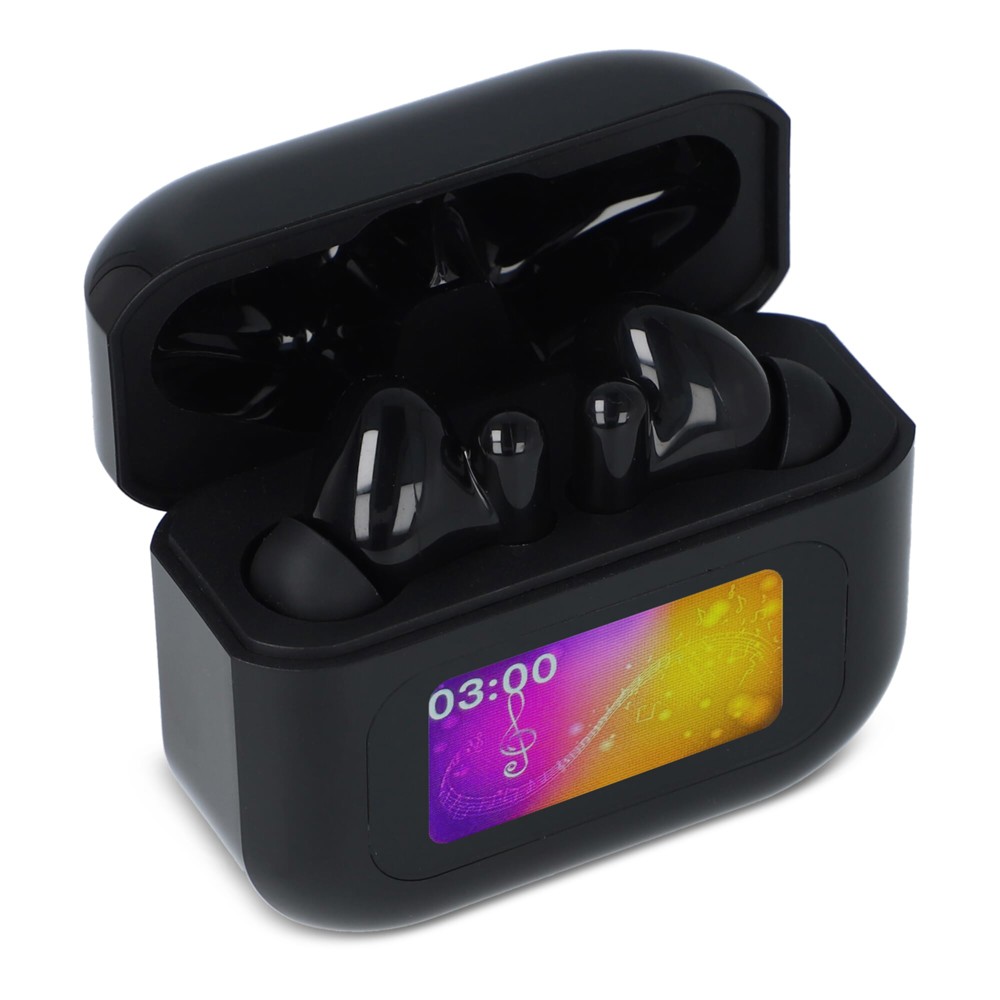 Draadloze ANC Oordopjes met touchscreen bediening - Zwart