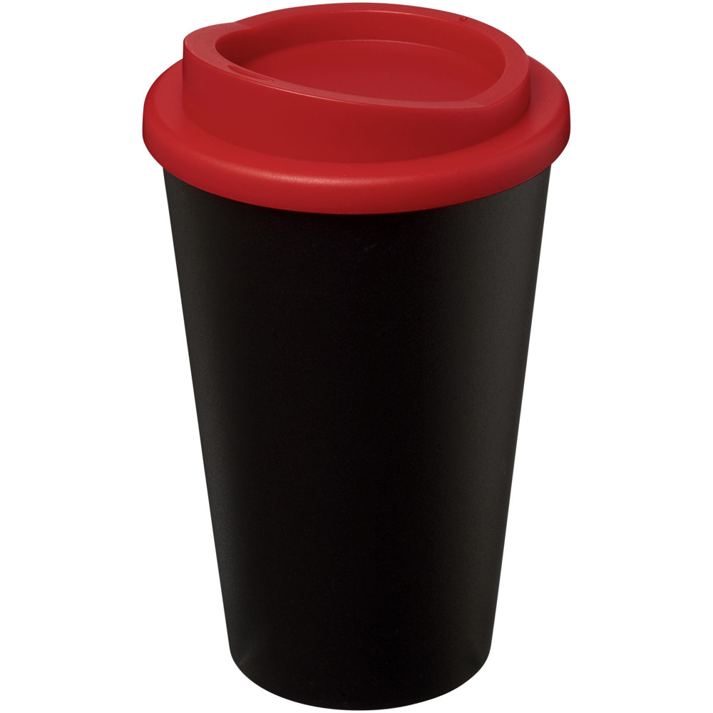 Americano® 350 ml geïsoleerde beker - Zwart, Rood