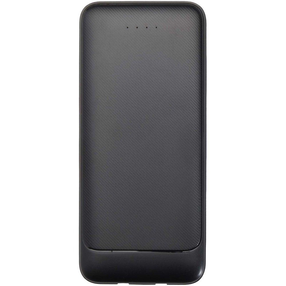 Adhil powerbank van 10.000 mAh 10 W van gerecycled plastic met 2 ingebouwde kabels