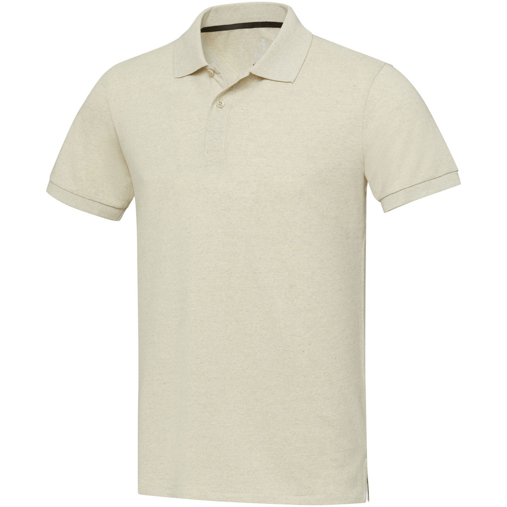 Emerald 200 g/m² unisex Aware™ gerecyclede polo met korte mouwen - Havermout