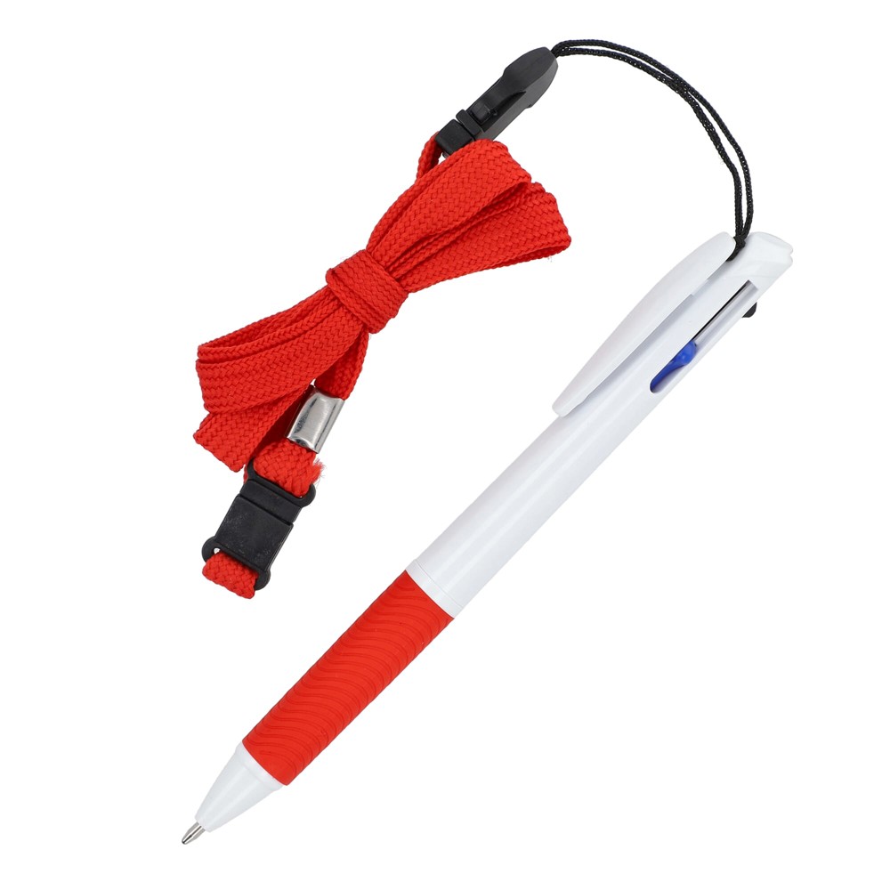 3-kleuren met met grip en keycord - Wit / Rood