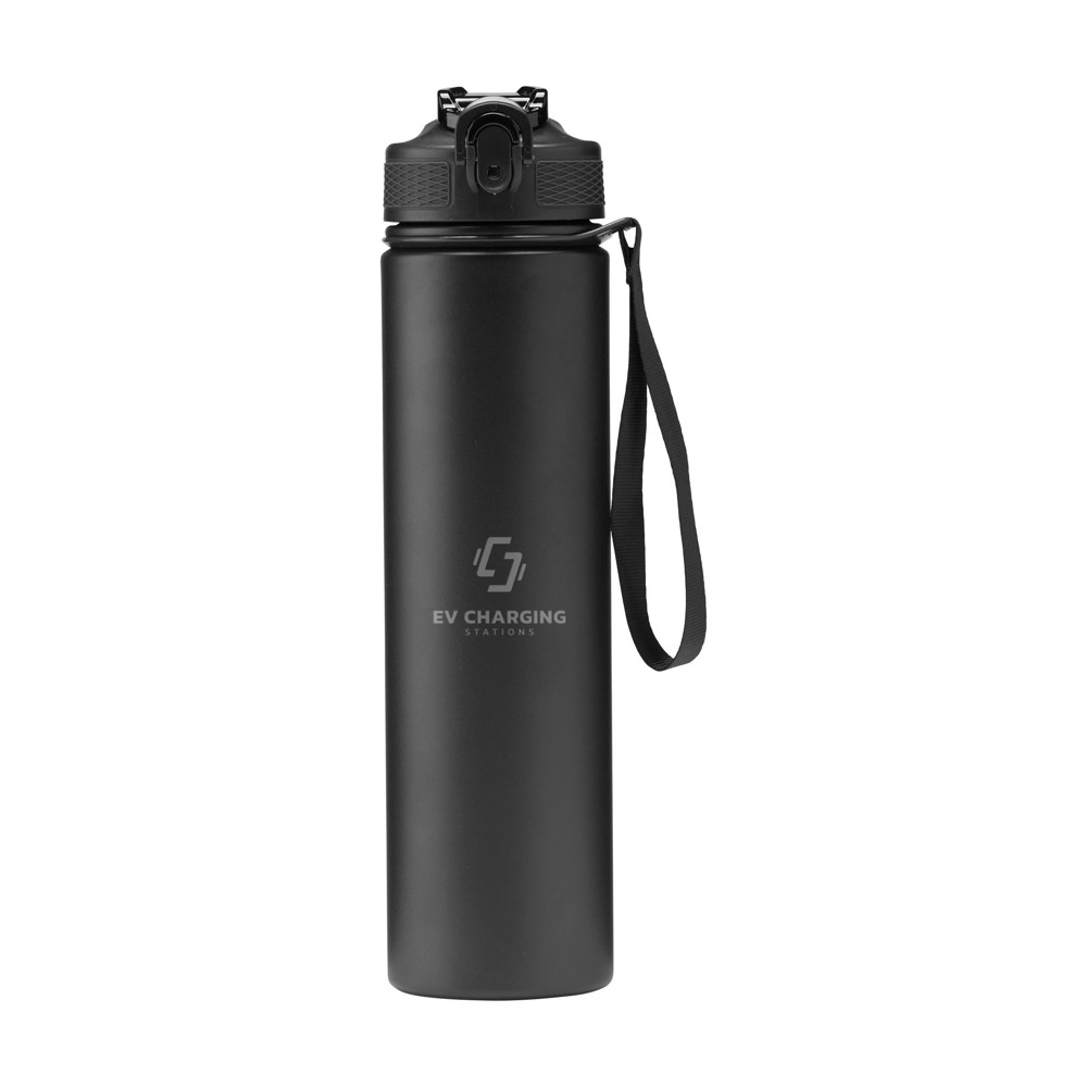 AquaSteel RCS Recycled Water Bottle 750 ml drinkfles - zwart