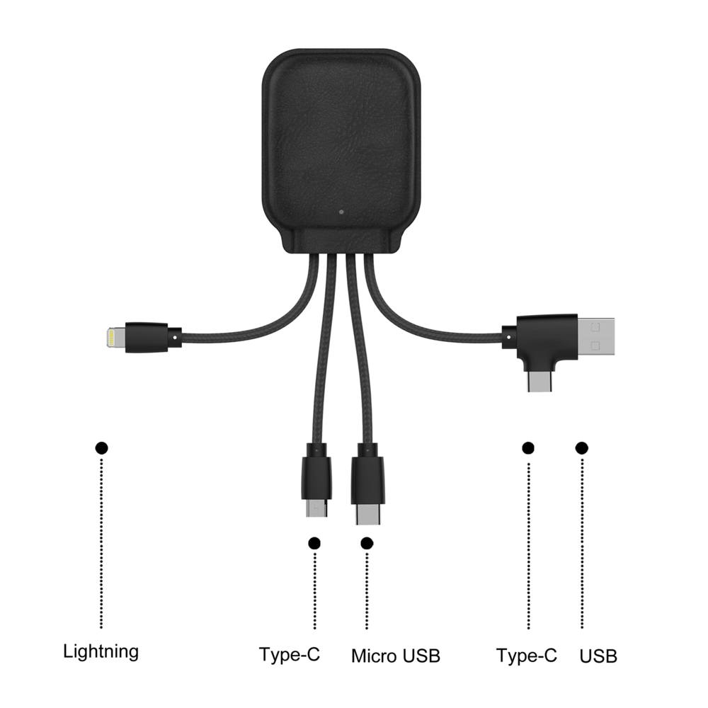 4001 | Xoopar Iné Gamma NFC Powerbank met Oplaadkabels 3000mAh 