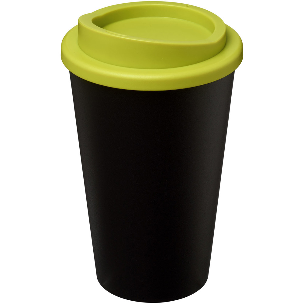 Americano® 350 ml geïsoleerde beker - Zwart, Lime