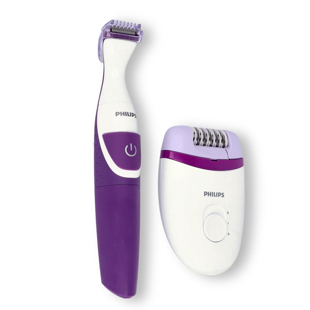 BRP505|Philips Satinelle compacte epilator en snoerloze bikinilijntrimmer