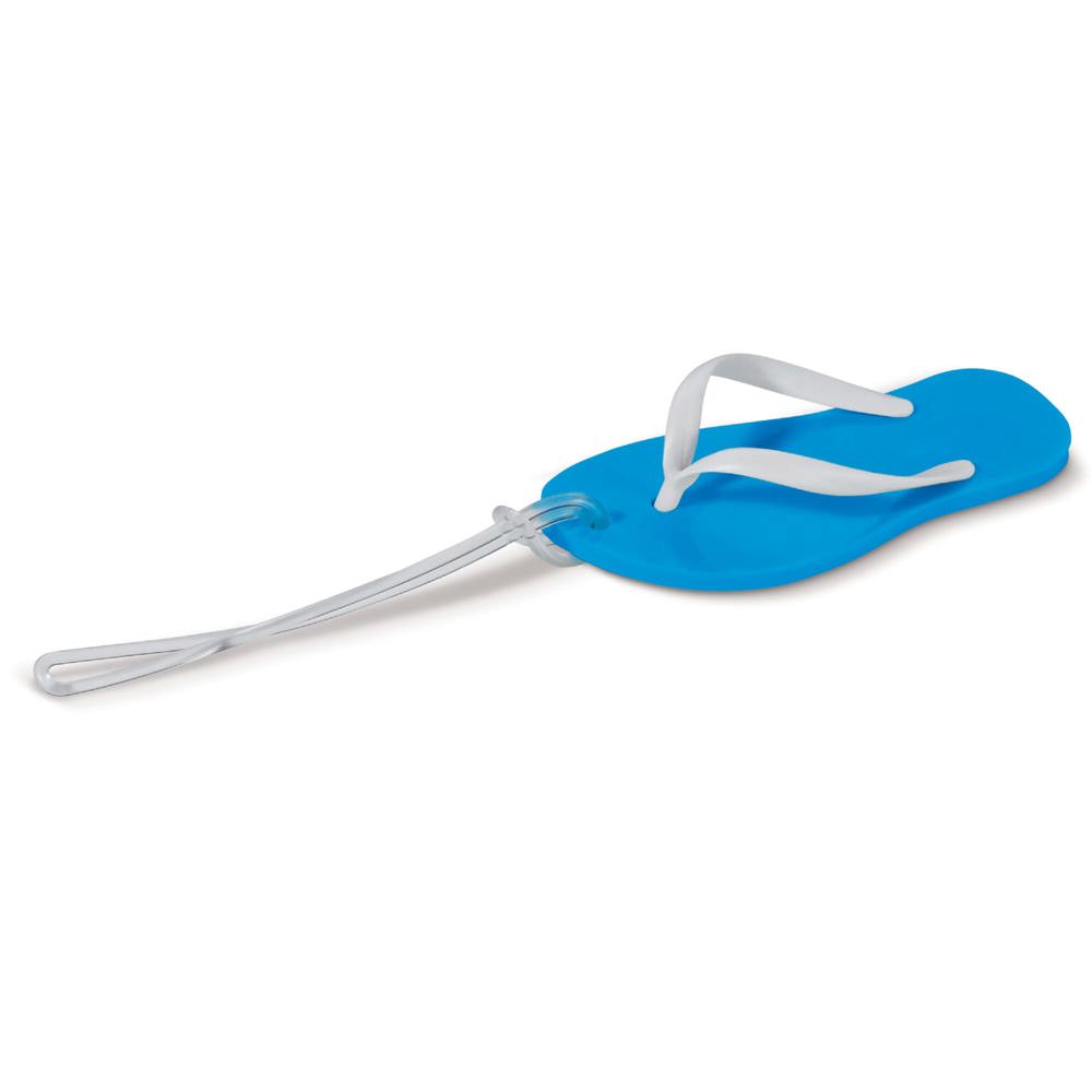 Bagagelabel slipper - Blauw
