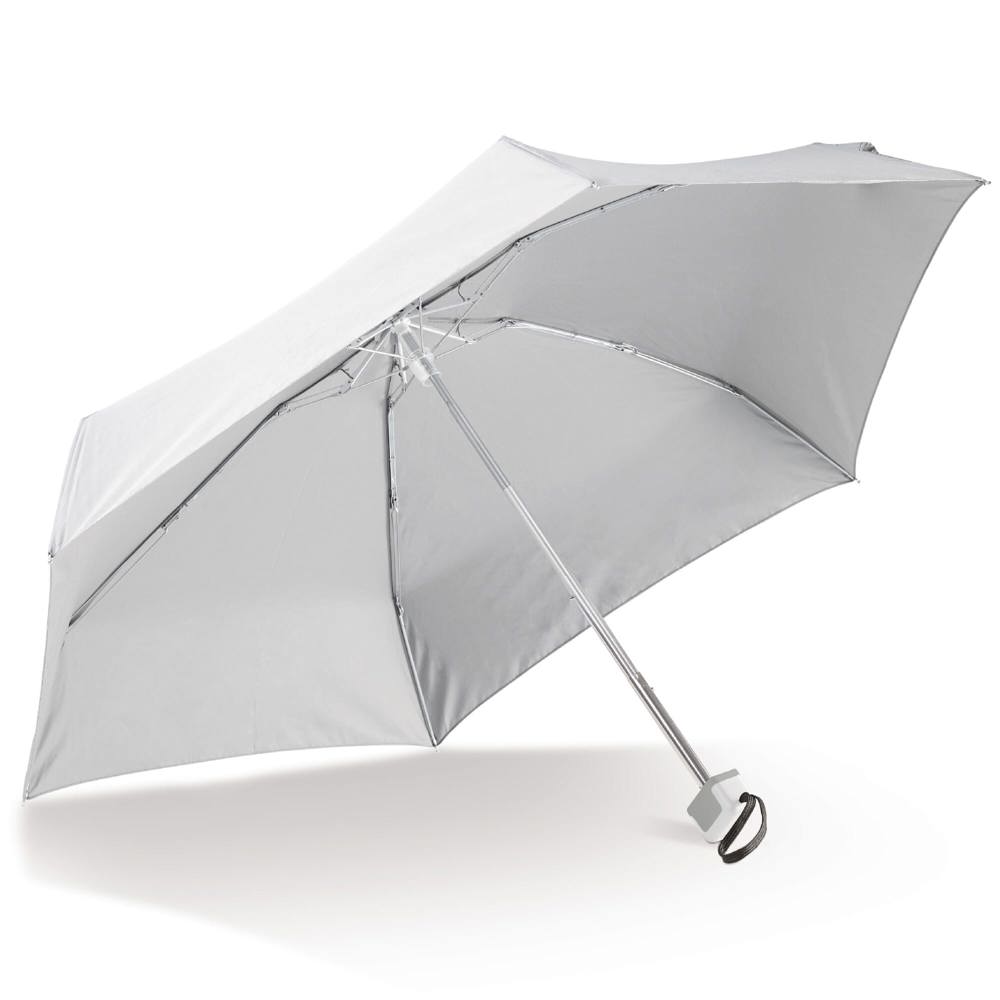Uiterst lichte opvouwbare 21” paraplu met hoes - Wit