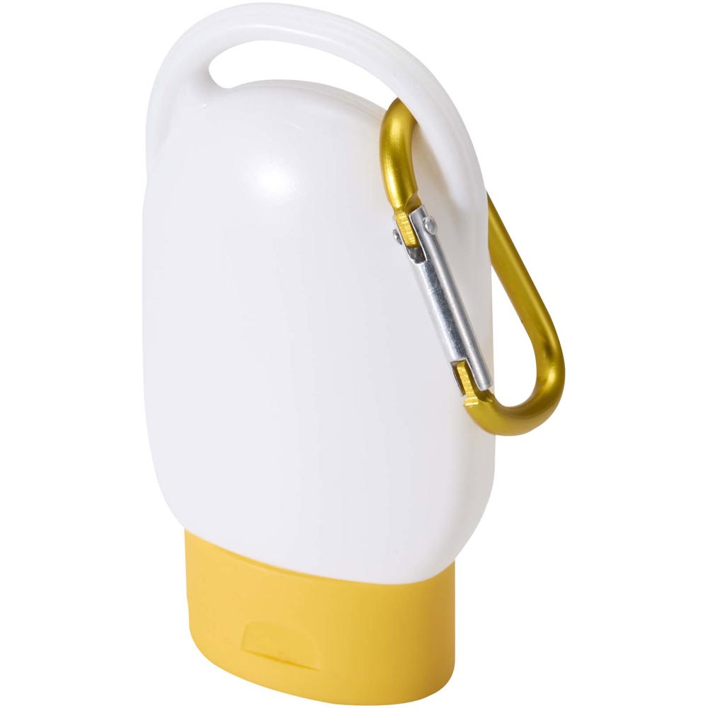 Rosie SPF 30 zonnebrandcrème met karabijnhaak - Geel