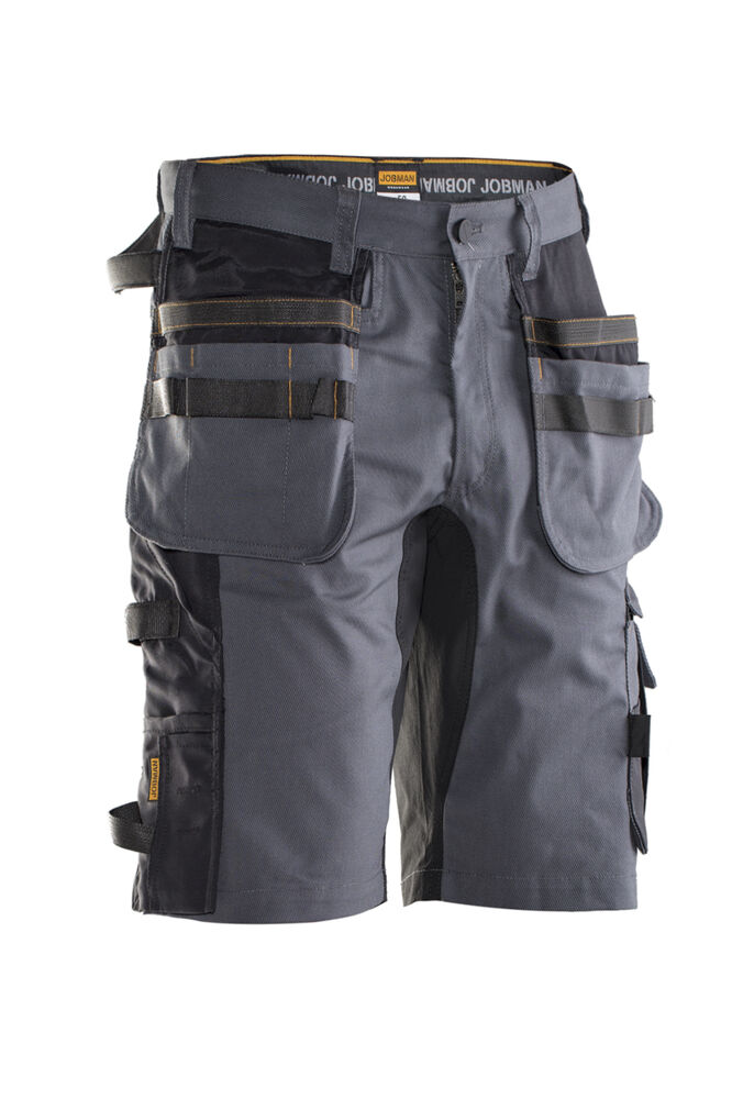 Jobman - 2168 Stretch Shorts HP - Donkergrijs/Zwart