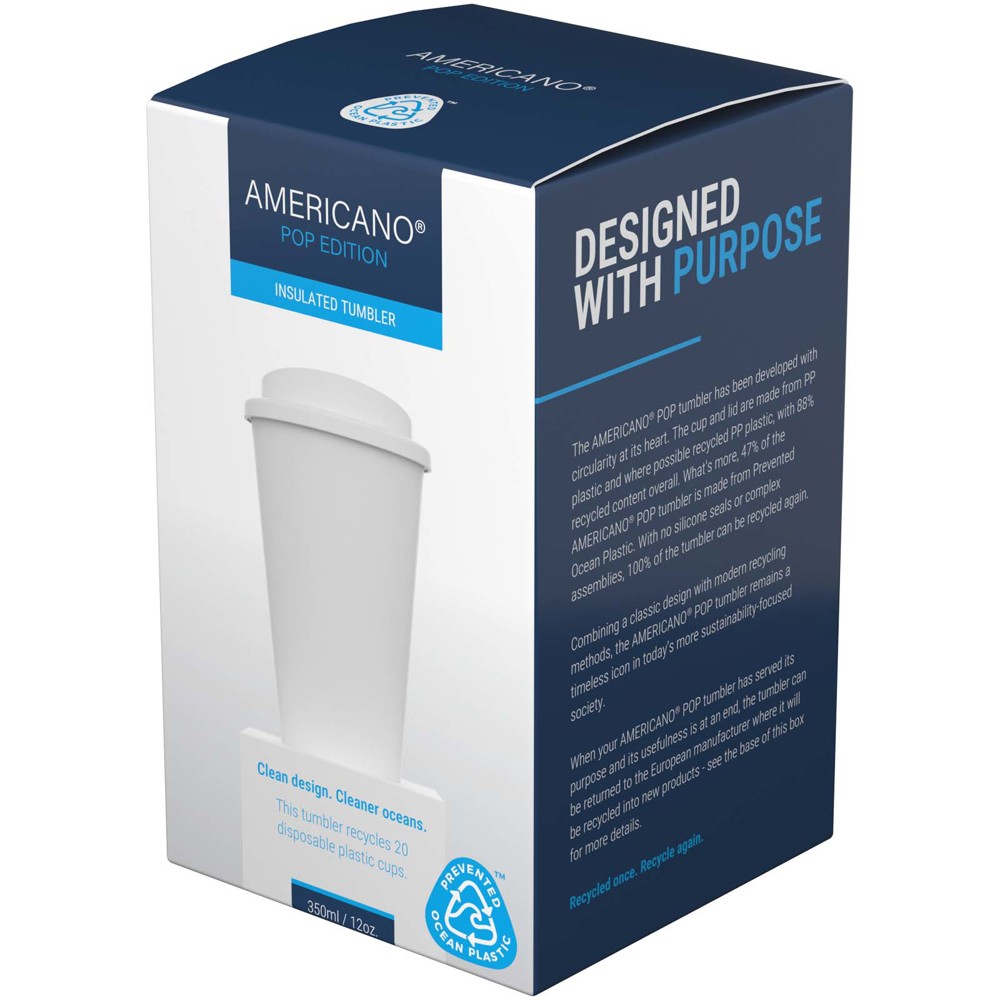 Americano® POP 350 ml geïsoleerde beker met morsbestendig deksel
