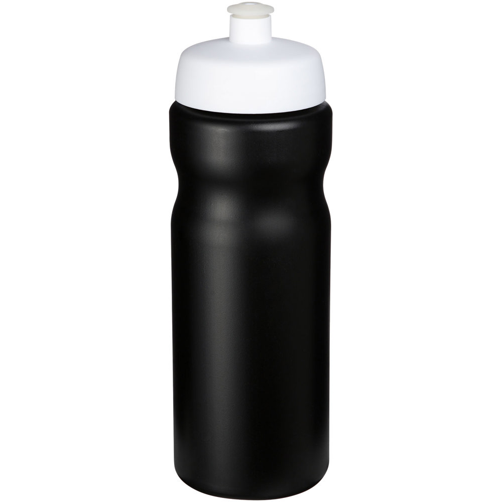 Baseline® Plus 650 ml sportfles - Zwart, Wit
