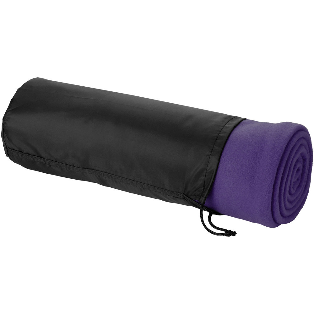 Huggy fleecedeken met hoes 150x120 cm - Paars