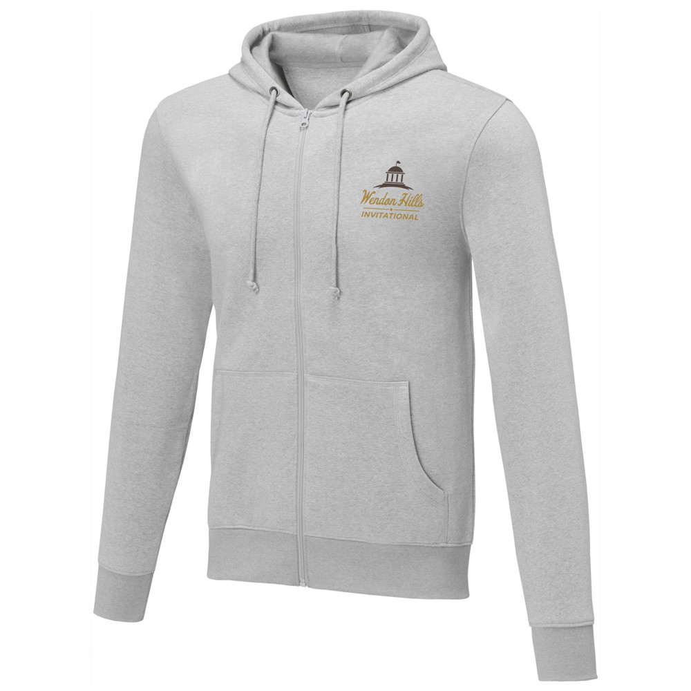 Charon 240 g/m² heren hoodie met ritssluiting