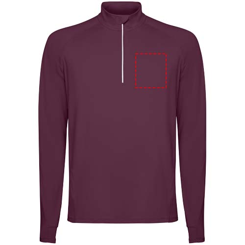 Estambul 200 g/m² herensweater met lange mouwen en halve rits