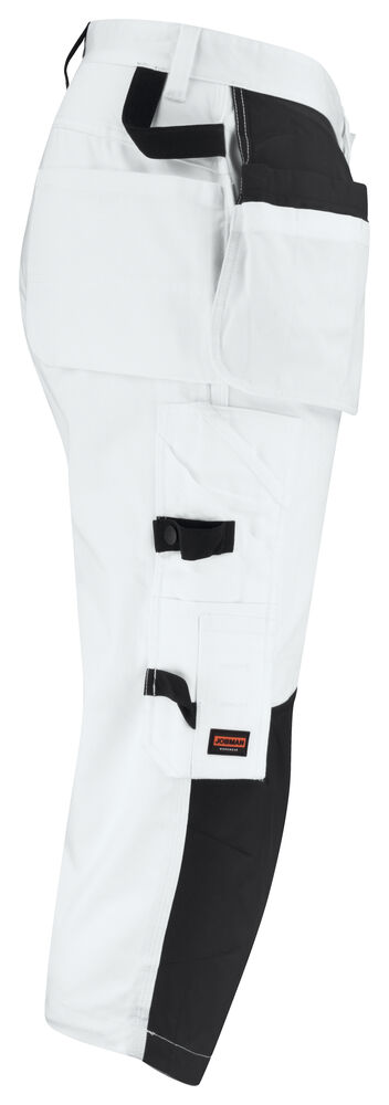 Jobman - 2133 Painters' Long Shorts Wit/Zwart C44