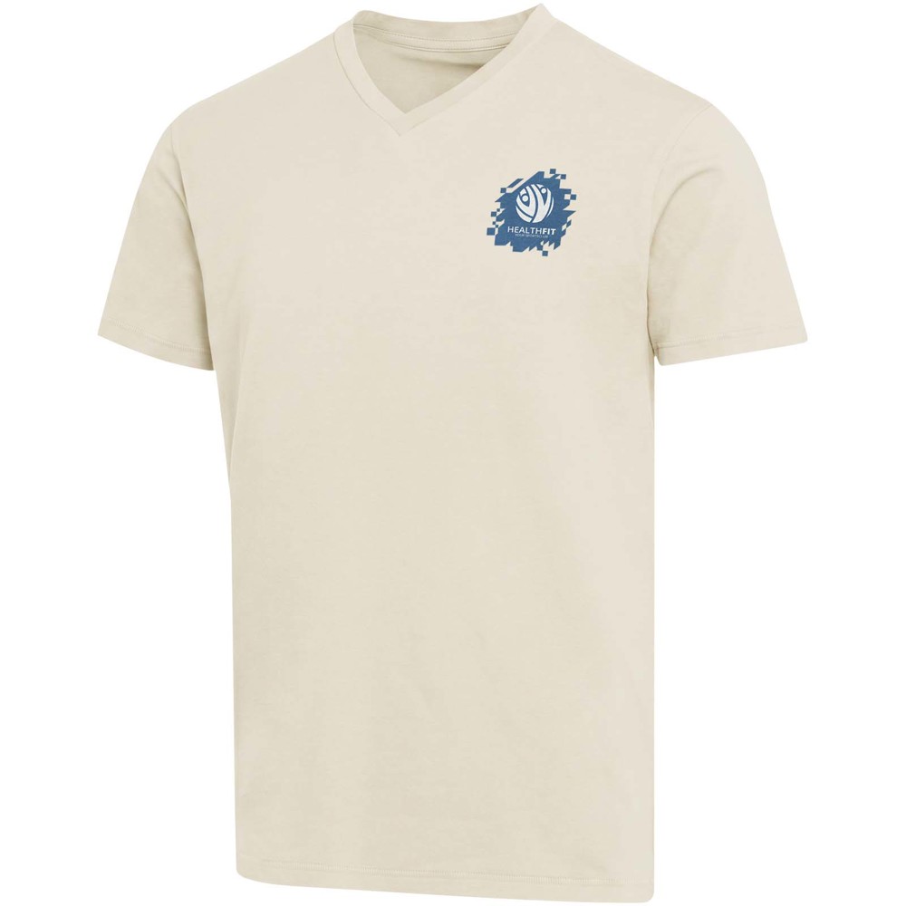 Balfour 200 g/m² unisex OCS organisch T-shirt met korte mouwen en V-hals