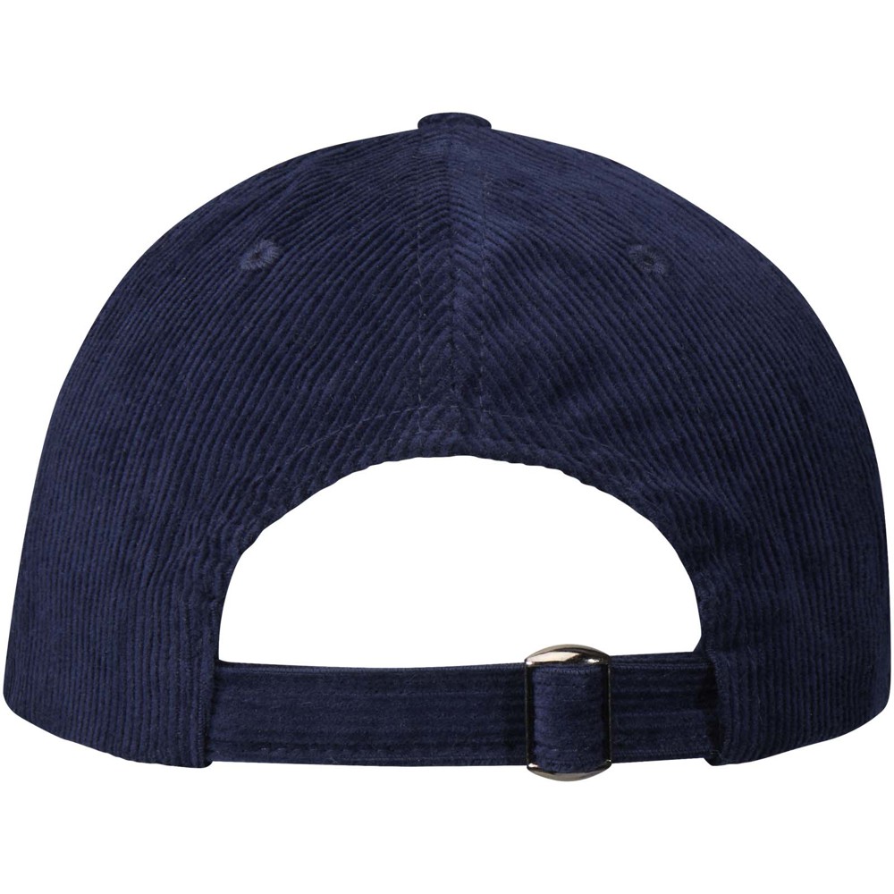 Hutton 280 g/m² 6 panel cap van gerecycled corduroy