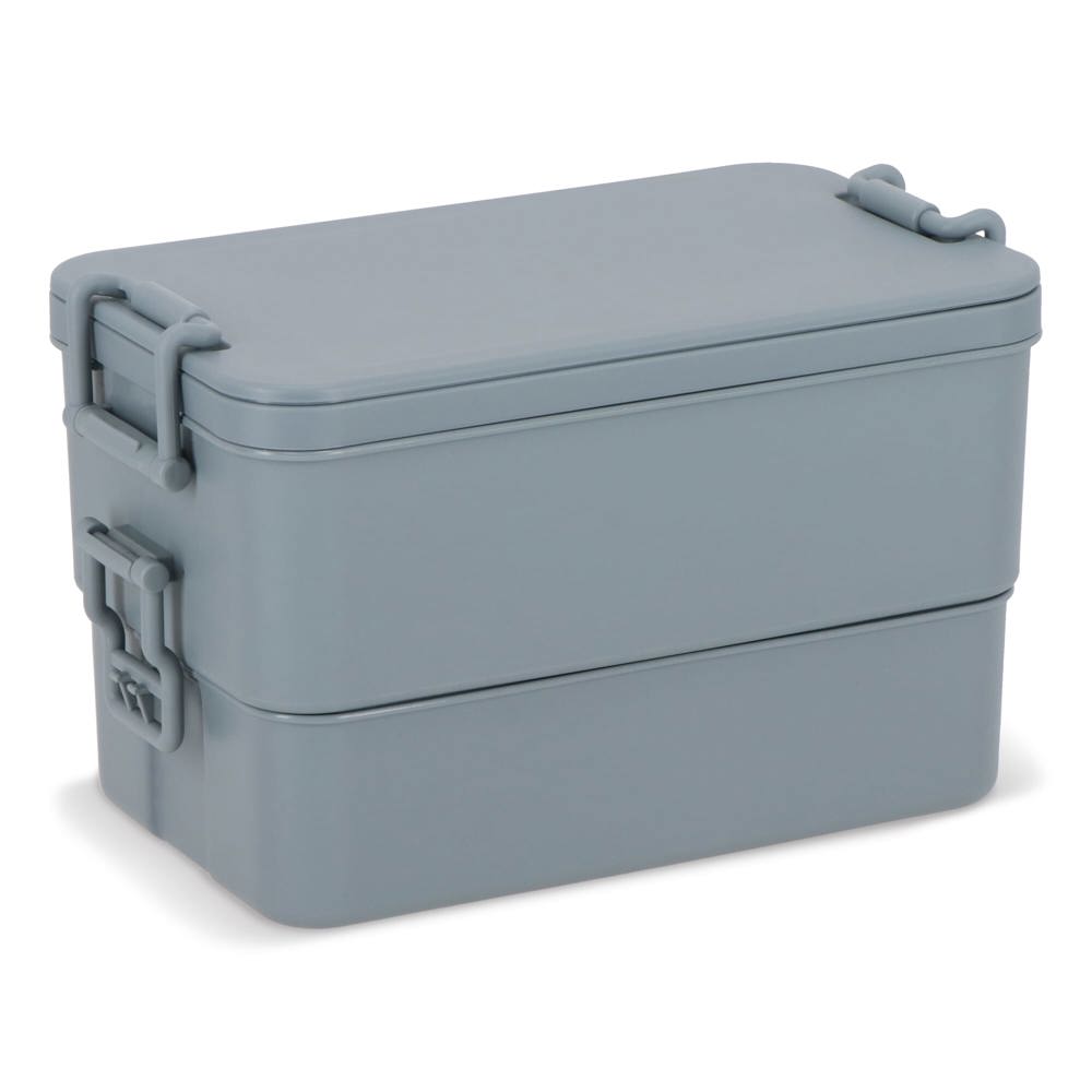 Dubbellaagse Lunchbox met Bestek