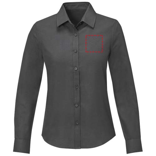 Pollux 130 g/m² damesoverhemd met lange mouwen