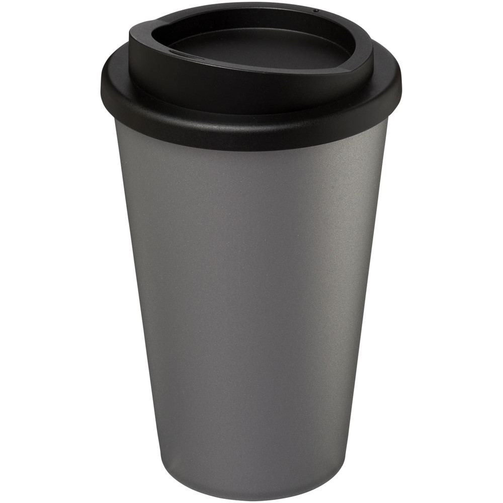 Americano® 350 ml geïsoleerde beker - Zilver, Zwart