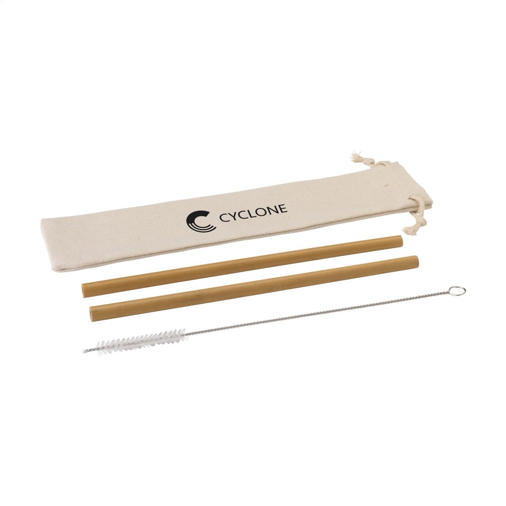 Bamboe Straw Set bamboe rietjes